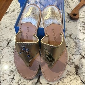Jack Rogers adorable champagne sandal